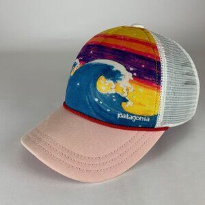 Patagonia Unisex Multicolor Pink White Snapback Trucker Hat
